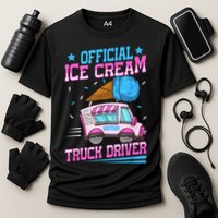Ice Cream Cone Design For An Ice Cream Truck Driver Cooling Performance Crew T-Shirt