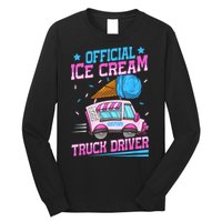 Ice Cream Cone Design For An Ice Cream Truck Driver Long Sleeve Shirt