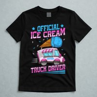Ice Cream Cone Design For An Ice Cream Truck Driver T-Shirt