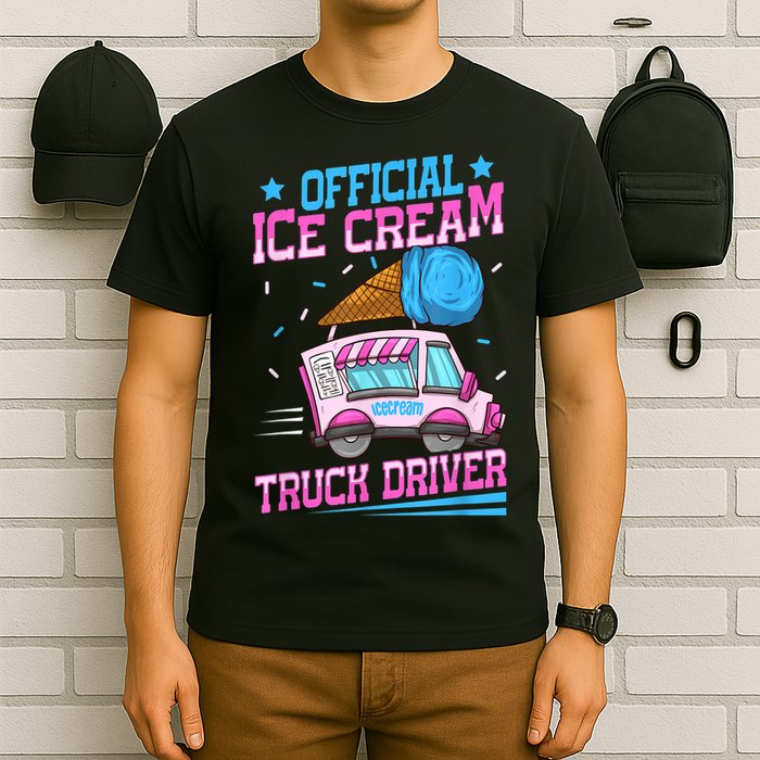 Ice Cream Cone Design For An Ice Cream Truck Driver T-Shirt