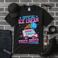 Ice Cream Cone Design For An Ice Cream Truck Driver Tall T-Shirt