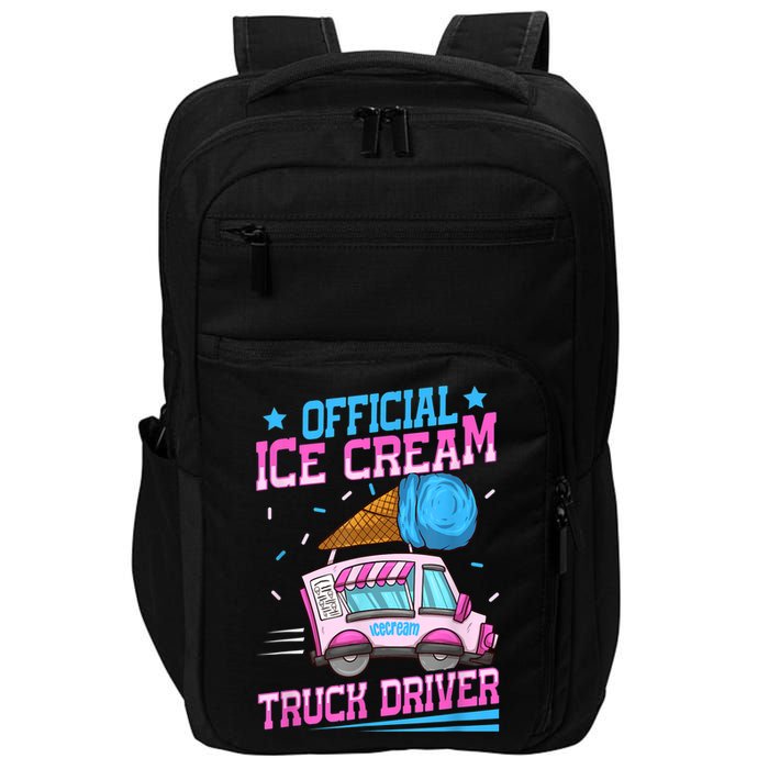 Ice Cream Cone Design For An Ice Cream Truck Driver Impact Tech Backpack