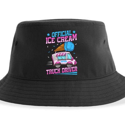 Ice Cream Cone Design For An Ice Cream Truck Driver Sustainable Bucket Hat