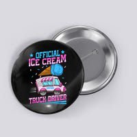 Ice Cream Cone Design For An Ice Cream Truck Driver Button