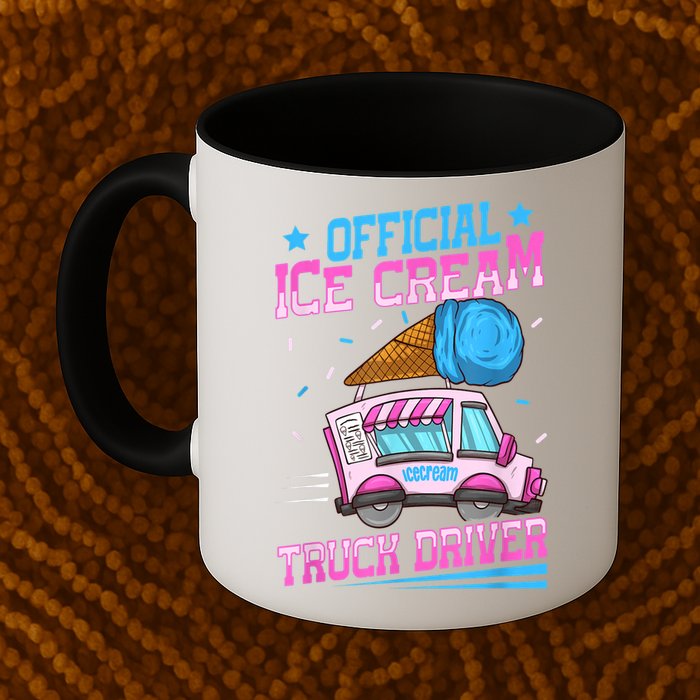Ice Cream Cone Design For An Ice Cream Truck Driver Mug