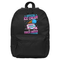 Ice Cream Cone Design For An Ice Cream Truck Driver 16 in Basic Backpack