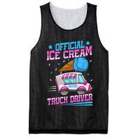 Ice Cream Cone Design For An Ice Cream Truck Driver Mesh Reversible Basketball Jersey Tank