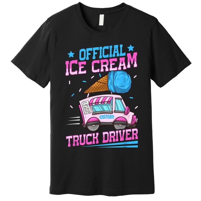 Ice Cream Cone Design For An Ice Cream Truck Driver Premium T-Shirt