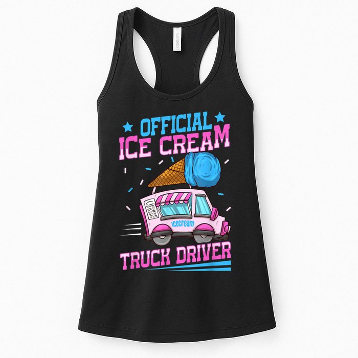 Ice Cream Cone Design For An Ice Cream Truck Driver Womens Tank Top