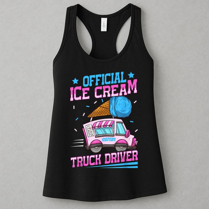 Ice Cream Cone Design For An Ice Cream Truck Driver Womens Tank Top