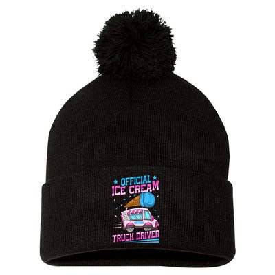 Ice Cream Cone Design For An Ice Cream Truck Driver Pom Pom 12in Knit Beanie