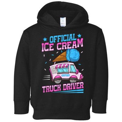 Ice Cream Cone Design For An Ice Cream Truck Driver Toddler Hoodie
