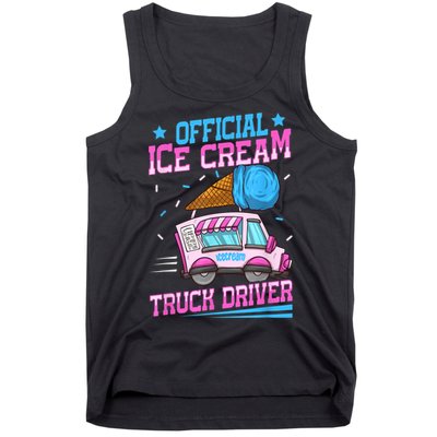 Ice Cream Cone Design For An Ice Cream Truck Driver Tank Top