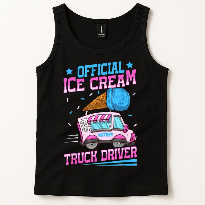 Ice Cream Cone Design For An Ice Cream Truck Driver Tank Top