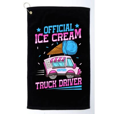 Ice Cream Cone Design For An Ice Cream Truck Driver Golf Towel