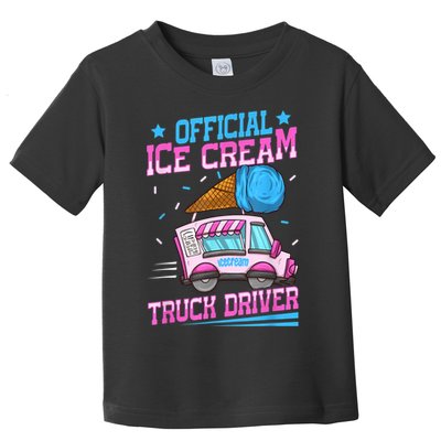 Ice Cream Cone Design For An Ice Cream Truck Driver Toddler T-Shirt