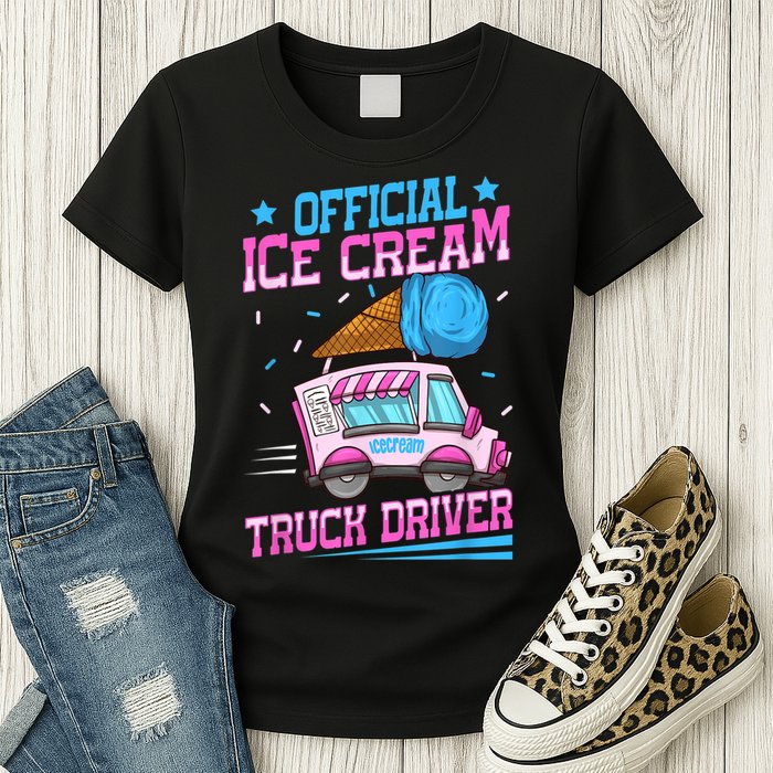 Ice Cream Cone Design For An Ice Cream Truck Driver Womens T-Shirt
