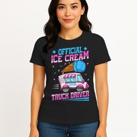 Ice Cream Cone Design For An Ice Cream Truck Driver Womens T-Shirt