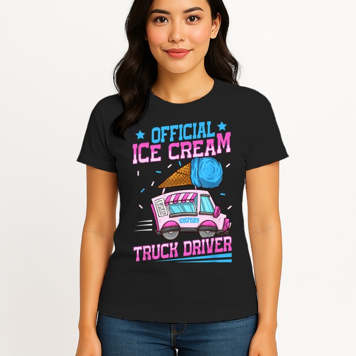Ice Cream Cone Design For An Ice Cream Truck Driver Womens T-Shirt