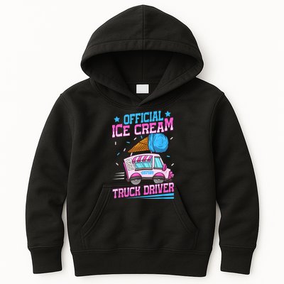 Ice Cream Cone Design For An Ice Cream Truck Driver Kids Hoodie