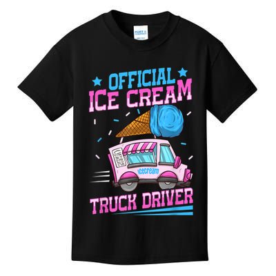 Ice Cream Cone Design For An Ice Cream Truck Driver Kids T-Shirt