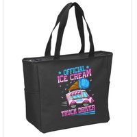 Ice Cream Cone Design For An Ice Cream Truck Driver Zip Tote Bag