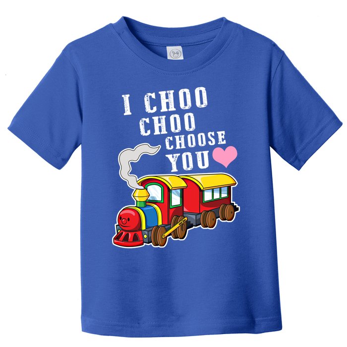 I Choo Choo Choose You Valentines Day Cute Train Gift Toddler T-Shirt