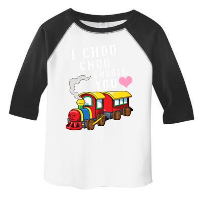 I Choo Choo Choose You Valentines Day Cute Train Gift Toddler Fine Jersey T-Shirt