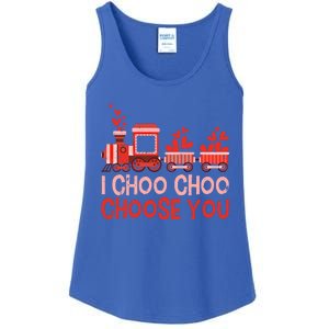 I Choo Choo Choose You Valentines Day Train Gift Ladies Essential Tank