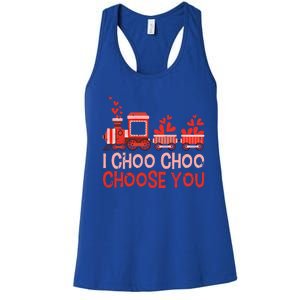 I Choo Choo Choose You Valentines Day Train Gift Women's Racerback Tank