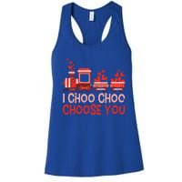 I Choo Choo Choose You Valentines Day Train Gift Women's Racerback Tank