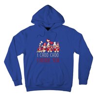 I Choo Choo Choose You Valentines Day Train Gnomes Gift Hoodie