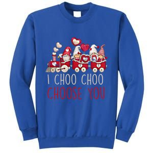 I Choo Choo Choose You Valentines Day Train Gnomes Gift Sweatshirt