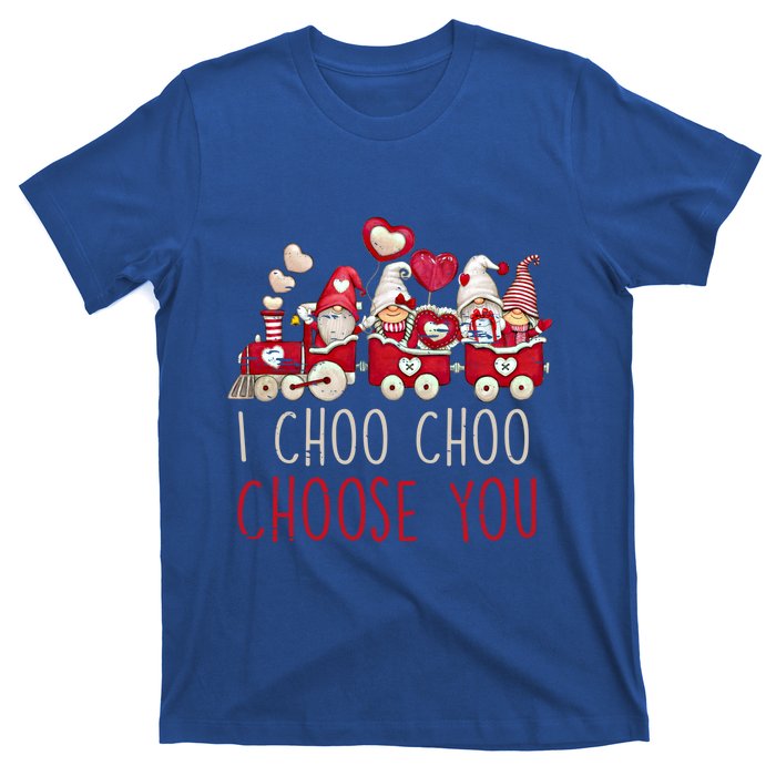 I Choo Choo Choose You Valentines Day Train Gnomes Gift T-Shirt