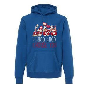 I Choo Choo Choose You Valentines Day Train Gnomes Gift Premium Hoodie