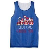 I Choo Choo Choose You Valentines Day Train Gnomes Gift Mesh Reversible Basketball Jersey Tank