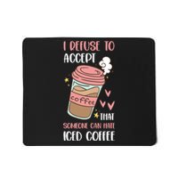 Iced Coffee Cold Brew Latte Coffeeholic Caffeine Espresso Mousepad