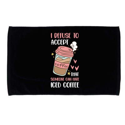 Iced Coffee Cold Brew Latte Coffeeholic Caffeine Espresso Microfiber Hand Towel