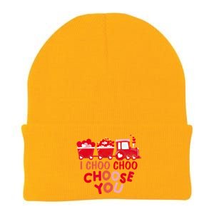 I Choo Choo Choose You Valentines Day Train Meaningful Gift Knit Cap Winter Beanie