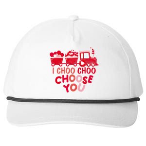 I Choo Choo Choose You Valentines Day Train Meaningful Gift Snapback Five-Panel Rope Hat