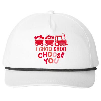 I Choo Choo Choose You Valentines Day Train Meaningful Gift Snapback Five-Panel Rope Hat