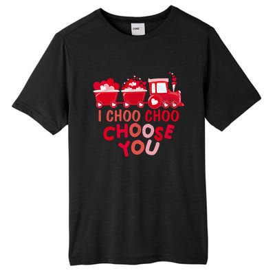 I Choo Choo Choose You Valentines Day Train Meaningful Gift Tall Fusion ChromaSoft Performance T-Shirt