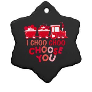 I Choo Choo Choose You Valentines Day Train Meaningful Gift Ceramic Star Ornament