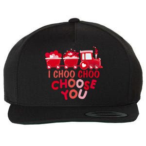 I Choo Choo Choose You Valentines Day Train Meaningful Gift Wool Snapback Cap