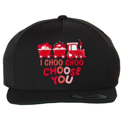 I Choo Choo Choose You Valentines Day Train Meaningful Gift Wool Snapback Cap