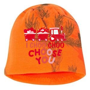 I Choo Choo Choose You Valentines Day Train Meaningful Gift Kati - Camo Knit Beanie