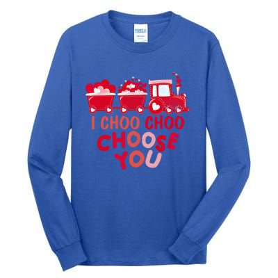 I Choo Choo Choose You Valentines Day Train Meaningful Gift Tall Long Sleeve T-Shirt