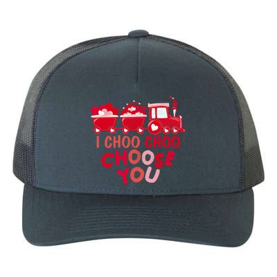 I Choo Choo Choose You Valentines Day Train Meaningful Gift Yupoong Adult 5-Panel Trucker Hat