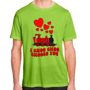 I Choo Choo Choose You Valentines Day Train Gift Adult ChromaSoft Performance T-Shirt