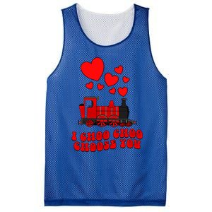 I Choo Choo Choose You Valentines Day Train Gift Mesh Reversible Basketball Jersey Tank